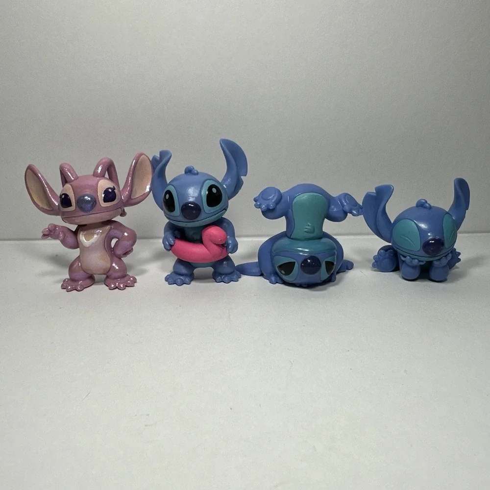 Just Play Disney Lilo & Stitch Stitch & Angel Figures Lot of 4 PVC Figures